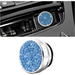 BELOMI Cigarette Lighter Plug Cover, Bling Waterproof Dustproof Button Car Cigarette Lighter Plug Cover, Diamond Cigarette Lighter Socket Plug Cover Dust Cap for Most Cars, Car Accessories (AB Color)