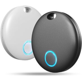 Bluetooth Key Finder Luggage Tracker Anti-Lost Tag Item Locator for Keys, Wallet, Pets and More, Works with Apple Find My (iOS only), Waterproof, Replaceable Battery,Without Monthly fees,1 Pack Black in Kuwait