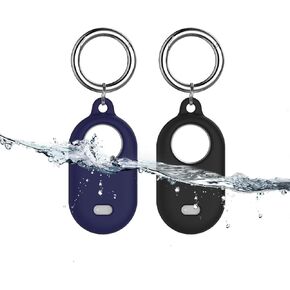 for Samsung Galaxy SmartTag2 Case Cover(4 Pack),SmartTag2 Holder Case,Anti-Lost Silicone Full Protective Case for Smart Tag 2 Holder Cover with Keychain for Keys/Bags/Pets/Luggage/Valuables