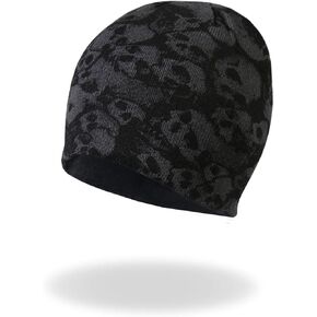 Hot Leathers KHB1036 Ancient Skulls Knit Cap - One Size fits Most