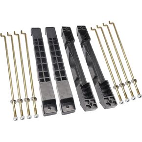 Golf Cart Battery Hold Down Plate with Rods Washers & Nuts Kit for 2008.5-Up Club Car DS 12V Batteries Models OEM# 102777401 103574901