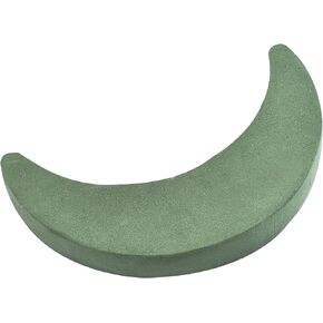 MECCANIXITY Floral Foam Block 35cm Moon Shaped Brick for Wedding Party Decoration Flower Mud Florist Arrangement, Green