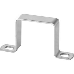 20 Pcs Square Tube Strap Clamp for 2" x 2" Square Pipe,Thickness 2mm Stainless steel 304 U Shape Bracket Clamp Inner Width:50.8mm(2 inches)