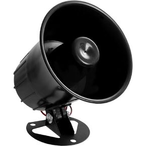Tongze Car Alarm Siren: DC 12V 15W 115dB Loud Outdoor Wired Alarm Siren Horn for Alarm System Home Security/ Police Car/ Golf Cart