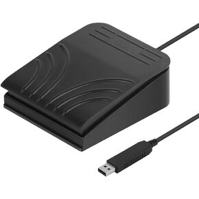 [Upgraded] iKKEGOL USB Single Foot Pedal Optical Switch Control One Key Program Computer Keyboard Mouse Game Action HID