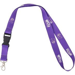 Desert Cactus Western Carolina University Lanyard WCU Catamounts Car Keys ID Badge Holder Keychain Detachable Breakaway Snap Buckle (Purple)