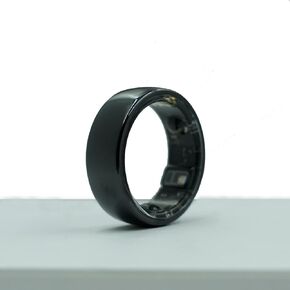 Bital Smart Ring for Health Fitness Monitor, Wireless Charging, Sport Gym Fitness Step Tracker, Sleep Monitoring, Blood Oxygen, Heart Rate, Calories Burned, Finger Temperature (Black, #7)