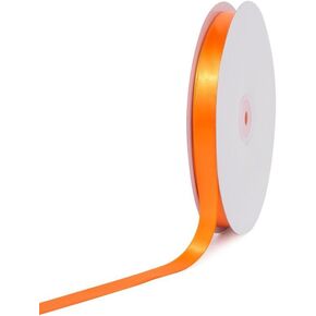 Creative Ideas PSF0508-172 Solid Satin Ribbon, Orange, 5/8" x 100 yd