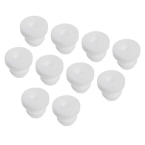 MECCANIXITY 20Pcs Snap Rubber Grommet Hole Plug Mount Dia 8.5mm ID 6mm H 9mm Seal Anti-Scratch for Electrical Box Cable Pipe Black