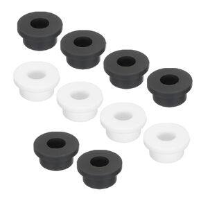 MECCANIXITY T Shape Rubber Grommet Mount Dia 22mm/22mm,ID 12mm/12mm White Seal Protection Cable Grommets Flexible for Cable Pipe