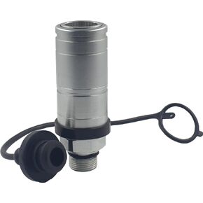 LSQ-3CFPV Pull Push Type Breakaway Hydraulic Female Quick Coupler/Coupling, Hydraulic Quick Disconnect with Dust Cap Replacement for JD AL166181 AL200979 for JD 6410 6400 6420 7430