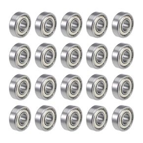 uxcell R4ZZ Deep Groove Ball Bearing 1/4-inchx5/8-inchx0.196-inch Shielded Z2 Lever Bearings 20pcs