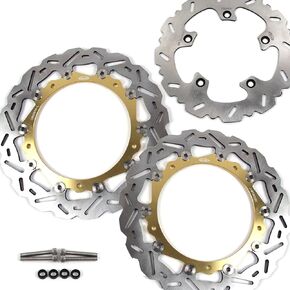 Arashi Front Rear Brake Disc Rotor for BMW R1200GS 2013-2018 ABS 2014-2018 / R1250GS R1250GSA 2019-2022 Adventure Motorcycle Replacement Accessories R 1200 1250 GS GS1200 GS1250 Gold