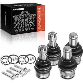 A-Premium Set of 4, Front Upper & Lower Ball Joints Kit, Compatible with Ford Explorer 1993-1994, Ranger 1993-1997, 4WD Only