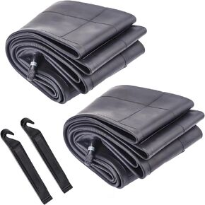 2 Pcs 26x4.0/4.5 Fat Bike Tube with AV 32mm Valve 2 Tire Levers Premium Butyl Rubber Tubes,26x4.0 Cycling Tire Tube Suits for 26 x 4.0 26x4 1/4 26x4.50 Fat Bike/Mountain Bike/Electric Bikes