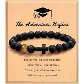 Cross Bracelet for Men, Christian Gifts for Men, 2024 graduation gifts for him college high school, Religious Gifts for Men Son Teens Boys Niece Dad Husband Boyfriend Brother Grandson Birthday Gifts