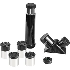 0.965" Telescope Accessory Kit for 0.965 inch Telescope - Comes with 1pcs 3X Barlow Lens, 1pcs Diagonal, 4 Eyepieces（ 4mm/6mm/12.5mm/ 20mm