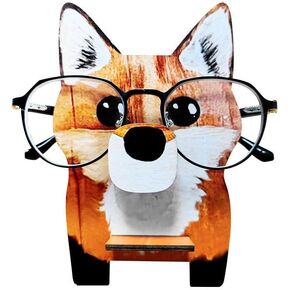 Cute Animal Glasses Holder Stand Handmade Creative Wooden Carving Eyeglass Holder Sunglasses Display Rack for Home Office Desk Decor Accessories (sloth) in Saudi Arabia