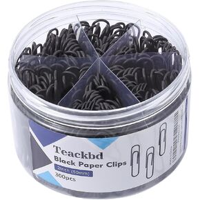 300Pcs Large Paper Clips,2 Inch Paper Clip,Jumbo Paperclips Great for Office Supplies, School(Black)