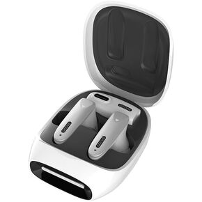 Goovis GE10 White VR Wireless Gaming Earbuds,-Low Latency, Dual Connection, 2.4GHz Wireless, USB-C Dongle Included-Compatible G3 Max,VR, Steam Deck, PS4, PS5, PC, Switch,Smartphone