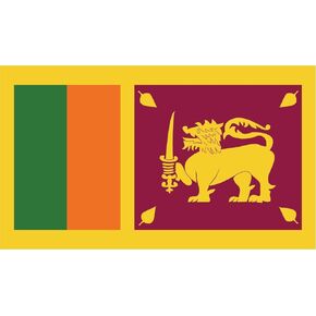 2-Pack Sri Lanka Flag Decal Sticker | 5-Inches By 3-Inches | Premium Quality Vinyl | PD539