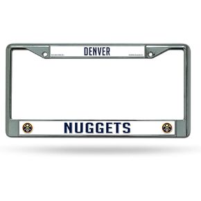 Rico Industries Denver Nuggets Standard Chrome License Plate Frame