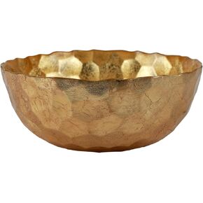 وعاء صغير على شكل قرص العسل الذهبي الزجاجي من فيتري روفولو، طبق مزخرف، وعاء فواكه وحلوى للمكتب/المنزل in Kuwait