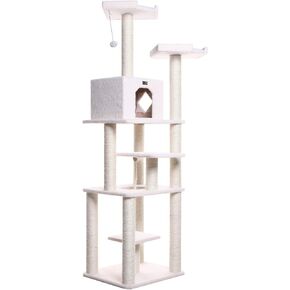 Armarkat Cat Tree Model B7801, Alabaster, 32"(L)X27"(W)X78"(H)