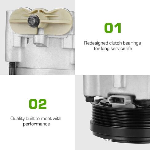 ‎A/C Air Conditioner Compressor Clutch Fit for Ford for Mustang 4.6L 1996-2006 for Excursion 2002-2005 for F-150 5.4L 2004-2006 in Saudi Arabia