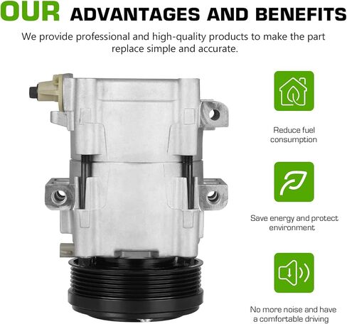 ‎A/C Air Conditioner Compressor Clutch Fit for Ford for Mustang 4.6L 1996-2006 for Excursion 2002-2005 for F-150 5.4L 2004-2006 in Saudi Arabia