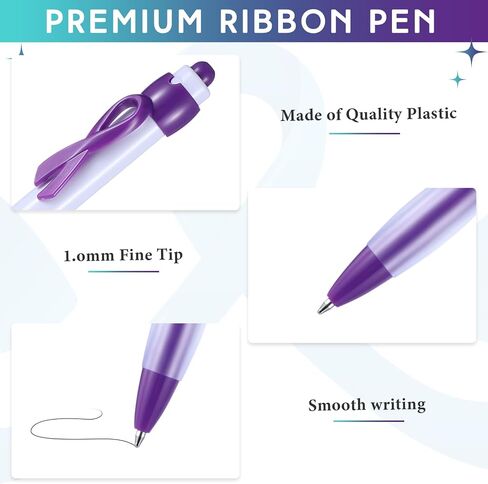250 Pcs Suicide Prevention Awareness Kit 50 Silicone Wristband Bracelet 50 Awareness Ribbon 50 Pins 50 Purple Ribbon Retractable Pen 50 Suicide Awareness Stickers for Charity Events Party in Saudi Arabia