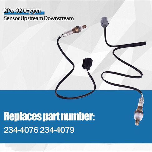 2 قطعة مستشعر الأوكسجين O2 المنبع المصب متوافق مع دودج رام 1500 2500 3500 بيك اب فايبر 234-4076 234-4079 in Saudi Arabia