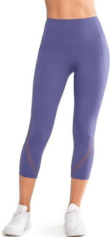 Yvette Capri Leggings with Pockets for Women Tummy Control High Waist Workout Running Leggings Butt Lifting in Saudi Arabia