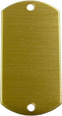 فراغات ختم RMP، علامة كلب مقاس 1 بوصة × 2 بوصة مع فتحتين، نحاس 0.032 بوصة (20 جيجا) - 20 عبوة in Kuwait