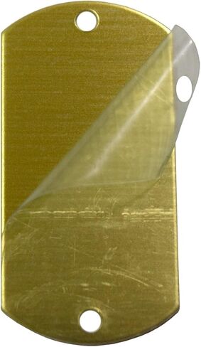 فراغات ختم RMP، علامة كلب مقاس 1 بوصة × 2 بوصة مع فتحتين، نحاس 0.032 بوصة (20 جيجا) - 20 عبوة in Kuwait