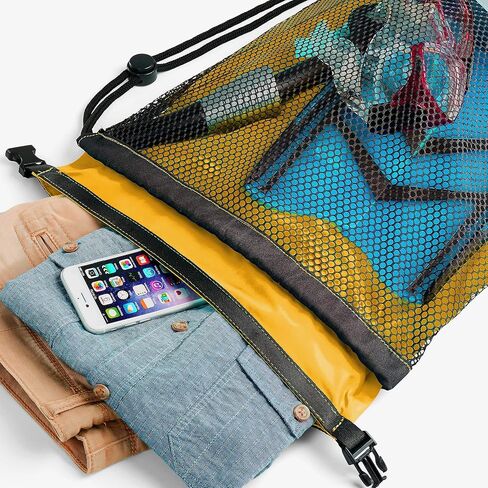 Skog Å Kust SnorkelSak حقيبة غوص شبكية 2 في 1 مع حقيبة جافة مقاومة للماء داخلية قابلة للإزالة in Kuwait