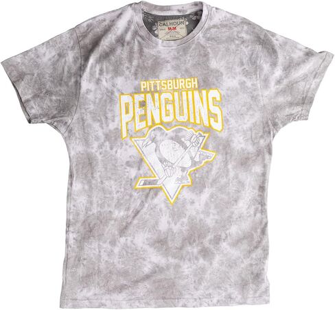 تي شيرت رجالي بأكمام قصيرة يحمل شعار فريق Calhoun NHL Surf & Skate وشعار Cloud Tie Dye in Saudi Arabia