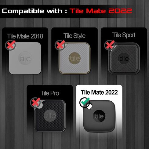 (عبوتان) حافظة سيليكون Seltureone متوافقة مع Tile Mate 2022 مع سلسلة مفاتيح، غطاء حماية ناعم وخفيف الوزن مضاد للخدش لجهاز Tile Mate Tracker 2022 (الجهاز غير متضمن)، أسود، أبيض in Kuwait