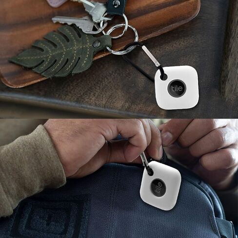 (2 Pack) Seltureone Silicone Case Compatible for Tile Mate 2022 with Keychain, Anti-Scratch Lightweight Soft Protective Sleeve Skin Cover for Tile Mate Tracker 2022 (Device Not Included), Black, White in Saudi Arabia