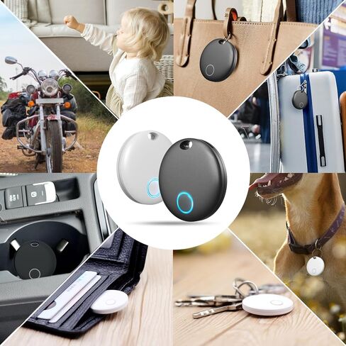 Bluetooth Key Finder Luggage Tracker Anti-Lost Tag Item Locator for Keys, Wallet, Pets and More, Works with Apple Find My (iOS only), Waterproof, Replaceable Battery,Without Monthly fees,1 Pack Black in Kuwait