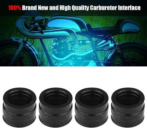 KIMISS 4pcs Motorcycle Carburetor Interface Adapter Intake Manifold Boot Joint for Honda CB650 RC03/05 79-82 in Saudi Arabia