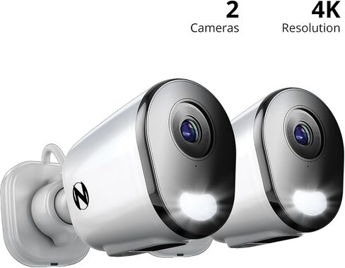 Night Owl Plug-in Wireless 4K HD Indoor/Outdoor Deterrence Camera with 2-Way Audio (2 Camera) in Saudi Arabia