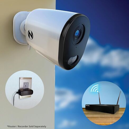 Night Owl Plug-in Wireless 4K HD Indoor/Outdoor Deterrence Camera with 2-Way Audio (2 Camera) in Saudi Arabia