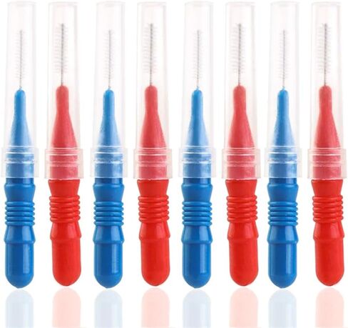 فرشاة بين الأسنان ، مسواك من السيليكون ، مسواك ناعم ، خيط تنظيف الأسنان ، مسواك مزدوج الأطراف 50 قطعة in Kuwait