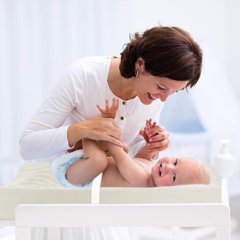 عبوة من قطعتين من غطاء وسادة تغيير الحفاضات من الموسلين للأطفال والبنات والأولاد مصنوعة من القطن بنسبة 100%، مجموعة غطاء طاولة تغيير الحفاضات، ملاءات ناعمة لتغيير الحفاضات (A03) in Kuwait