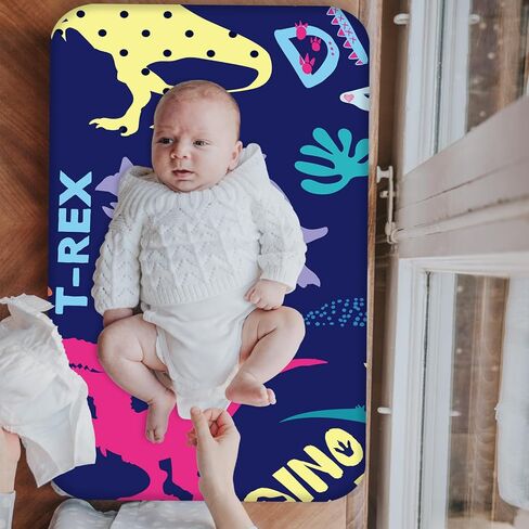 Changing Pad Cover for Boys Girls 2 Pack, Ultra Soft Premium Diaper Change Table Sheets - 28" x 32" Standard Size Sheets Soft Cotton Blend Waterproof Style C in Saudi Arabia