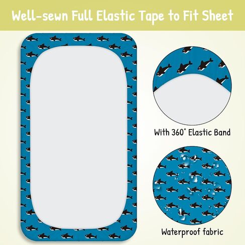 Changing Pad Cover for Boys Girls 2 Pack, Ultra Soft Premium Diaper Change Table Sheets - 28" x 32" Standard Size Sheets Soft Cotton Blend Waterproof Style C in Saudi Arabia