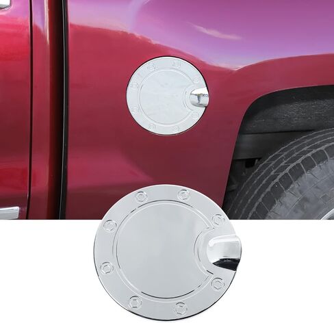 JWWY Fuel Tank Cover Decoration Kit Gas Cap Cover Trim for 2014-2018 Chevy Silverado GMC Sierra Co-Pilot Carbon Fiber in Saudi Arabia