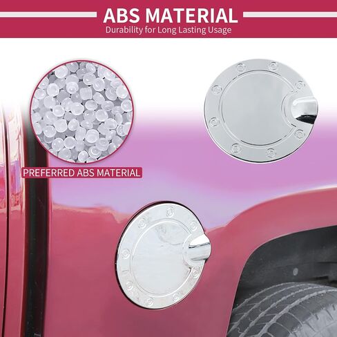 JWWY Fuel Tank Cover Decoration Kit Gas Cap Cover Trim for 2014-2018 Chevy Silverado GMC Sierra Co-Pilot Carbon Fiber in Saudi Arabia