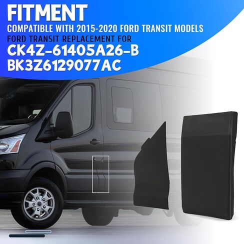 غطاء فتحة باب حشو الوقود من HECASA وتقليم قولبة متوافق مع استبدال Ford Transit 2015-2020 لـ CK4Z-61405A26-B BK3Z6129077AC طقم غطاء حشو خزان الوقود in Kuwait